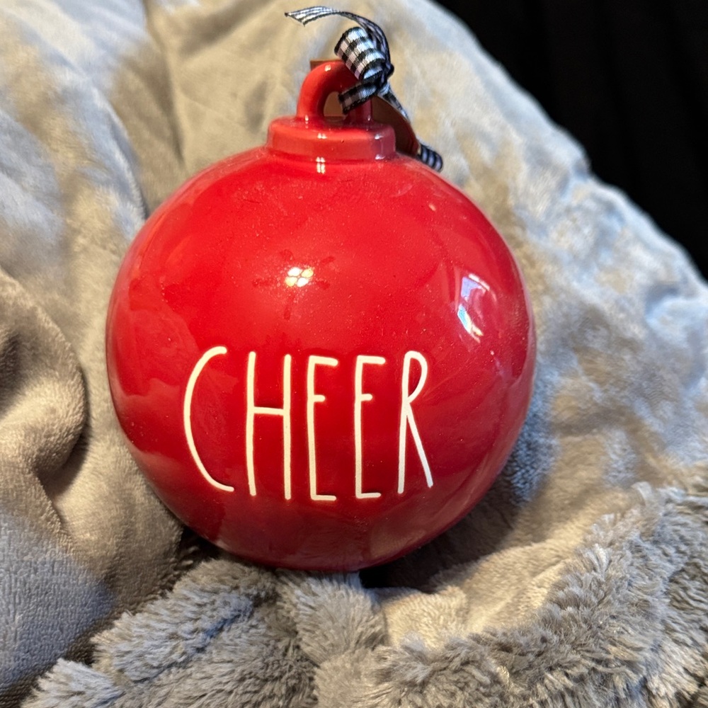 Red Holiday Cheer Ornament